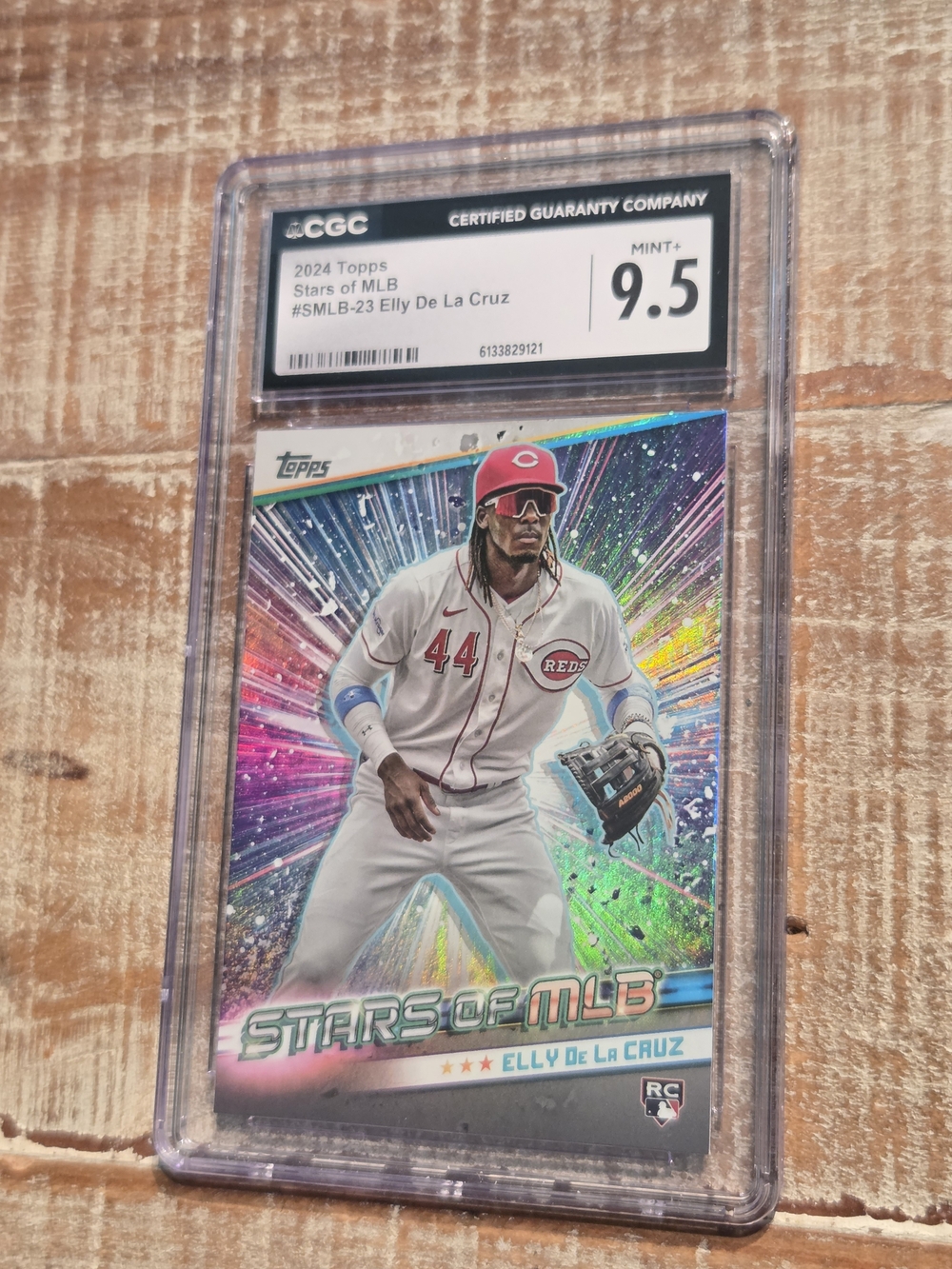 MINT+ 9.5 Topps 2024 Stars of MLB Elly De La Cruz Graded Encased Baseball Card